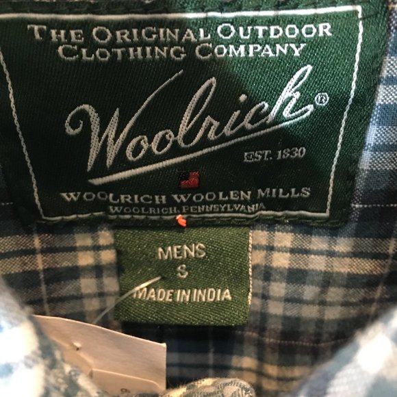 Woolrich Woolen Mens Short Sleeve Shirt - Size Small - Pre-owned - T4VZT8 - Picture 3 of 6